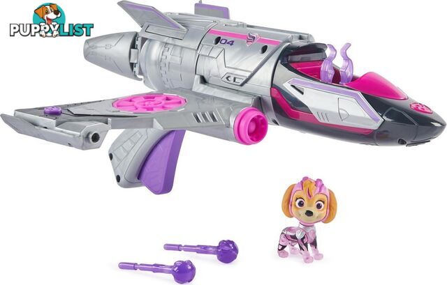 Paw Patrol - The Mighty Movie Transforming Rescue Jet With Skye - Spin Master - Si6067074 - 778988467145