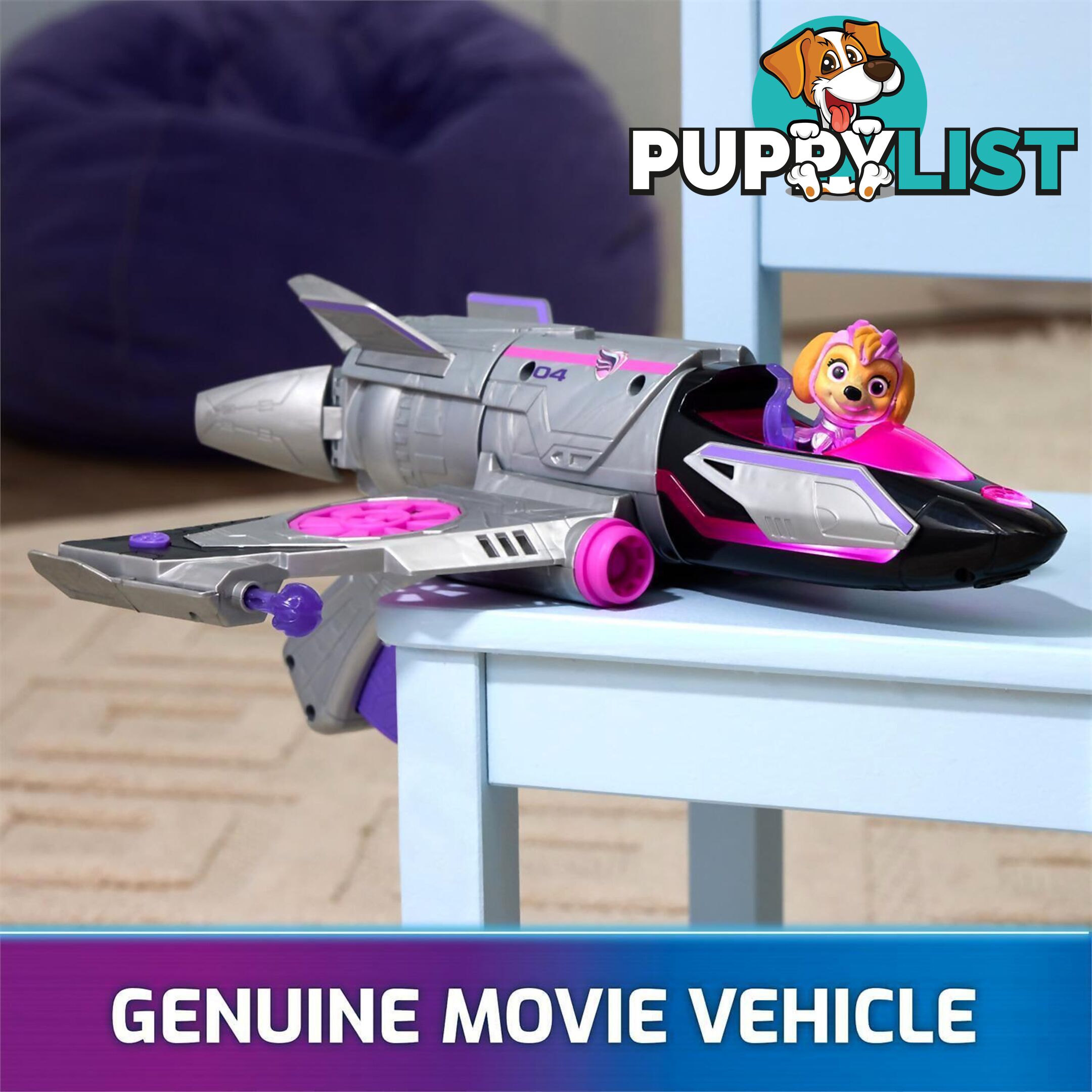 Paw Patrol - The Mighty Movie Transforming Rescue Jet With Skye - Spin Master - Si6067074 - 778988467145