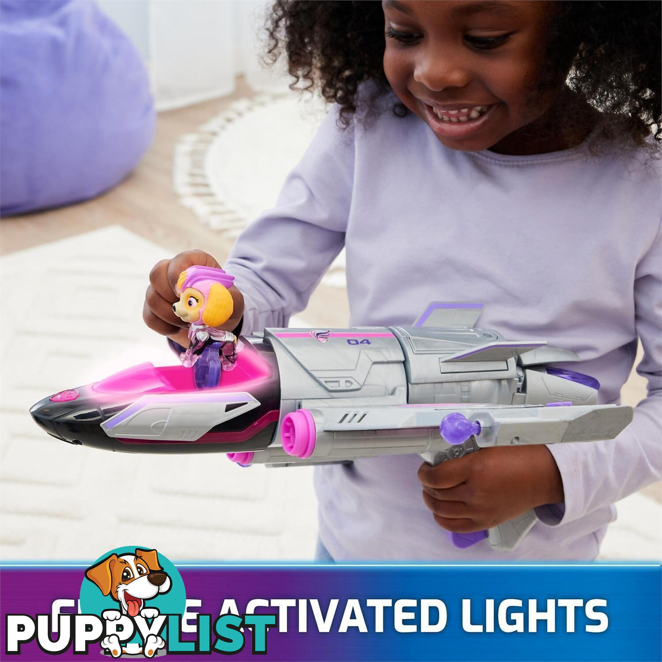 Paw Patrol - The Mighty Movie Transforming Rescue Jet With Skye - Spin Master - Si6067074 - 778988467145