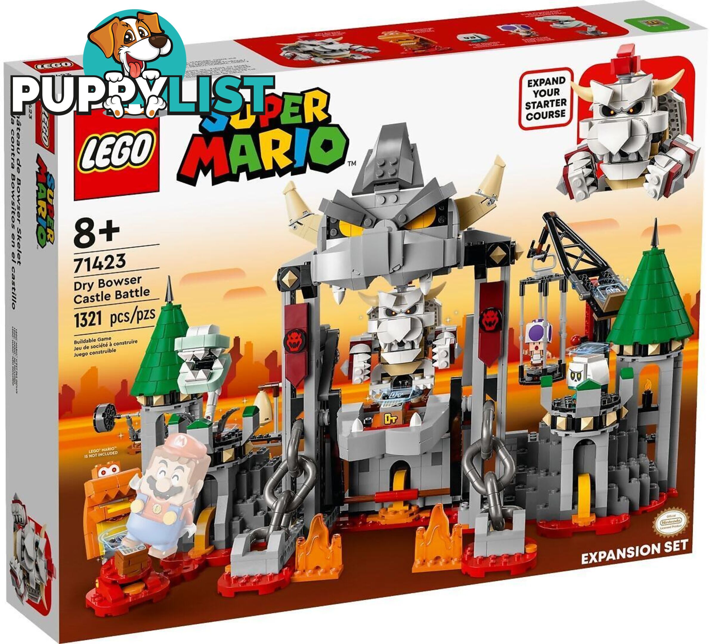 LEGO 71423 Dry Bowser Castle Battle Expansion Set - Super Mario - 5702017415758