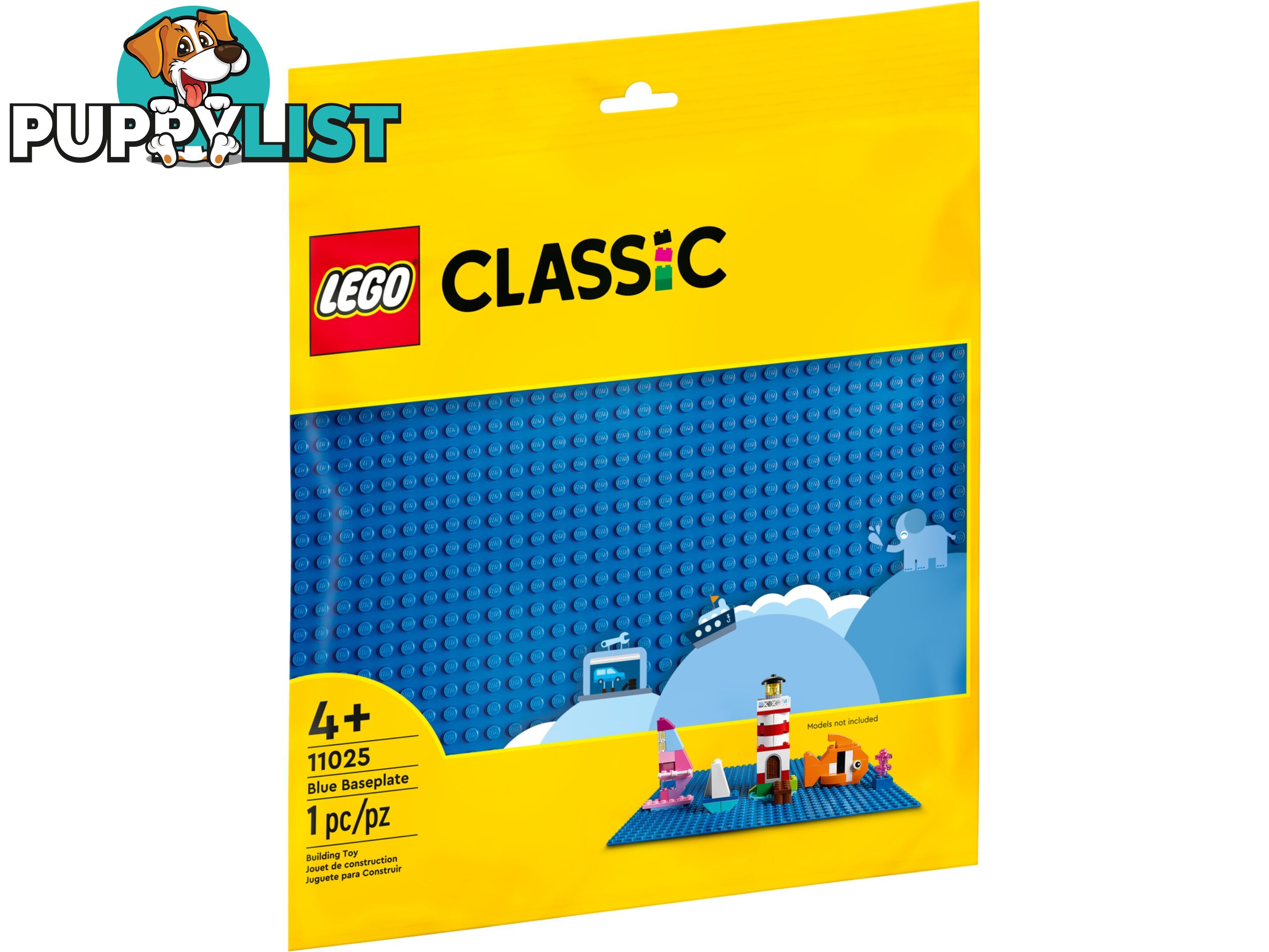 LEGO 11025 Blue Baseplate - Classic 4+ - 5702017185286