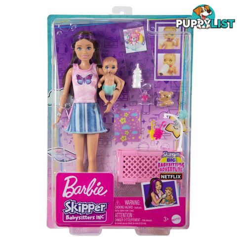 Barbie Skipper Babysitters Incâ„¢ Dolls and Playset - Mahjy33 - 194735098262