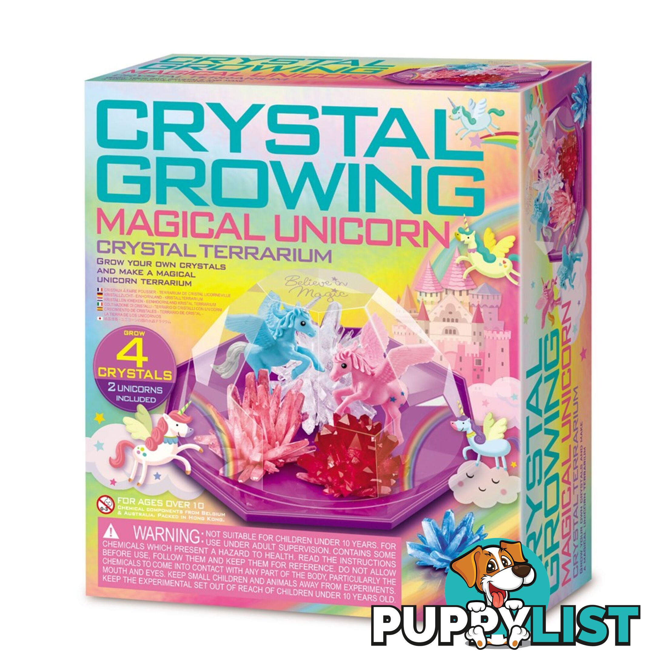 4m - Crystal Growing - Magical Unicorn Crystal Terrarium Jpfsg3928 - 4893156039286