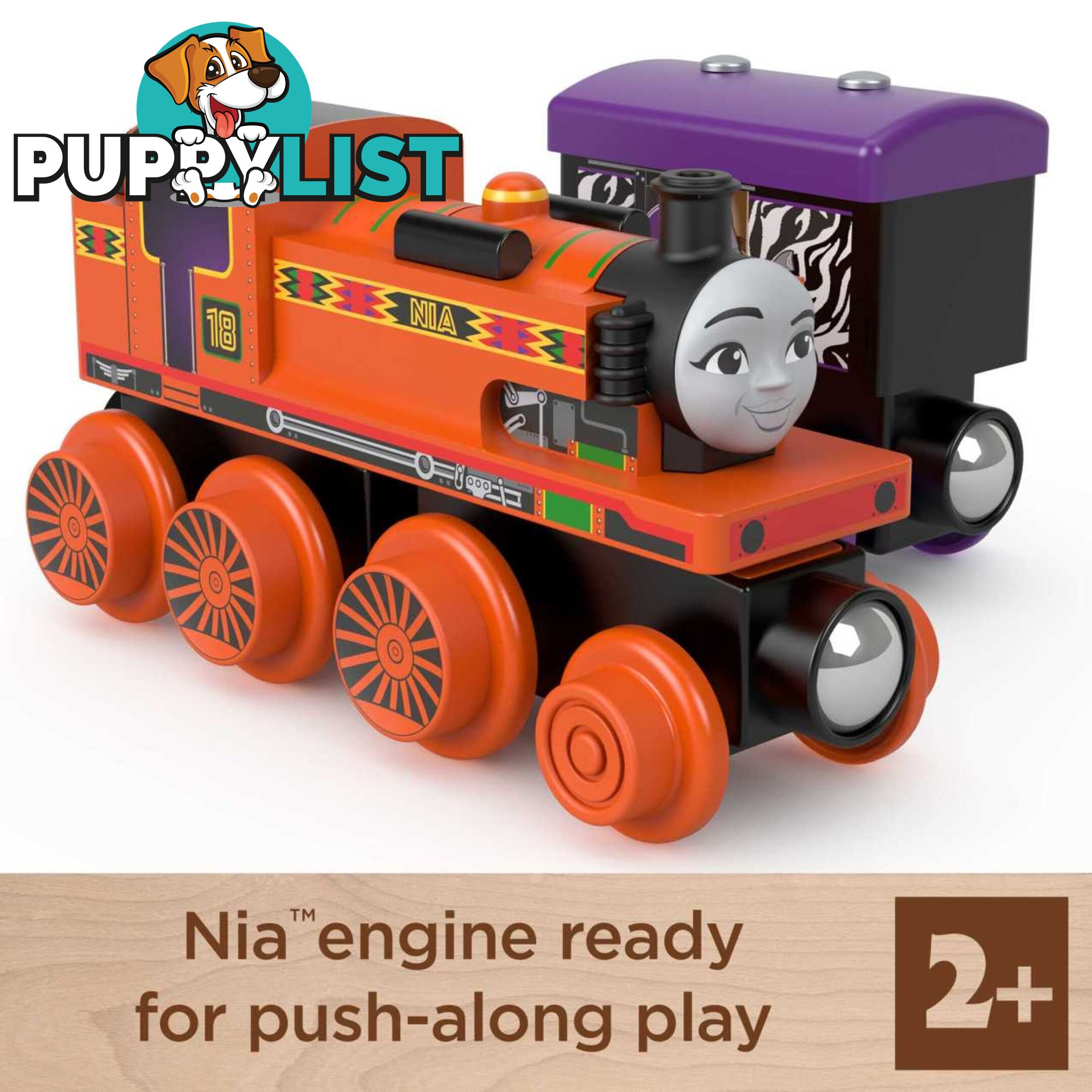 Thomas & Friends Wooden Railway Niaâ„¢ Engine and Coal-Car - Fisher-Price - Mahbk23 - 0887961990829