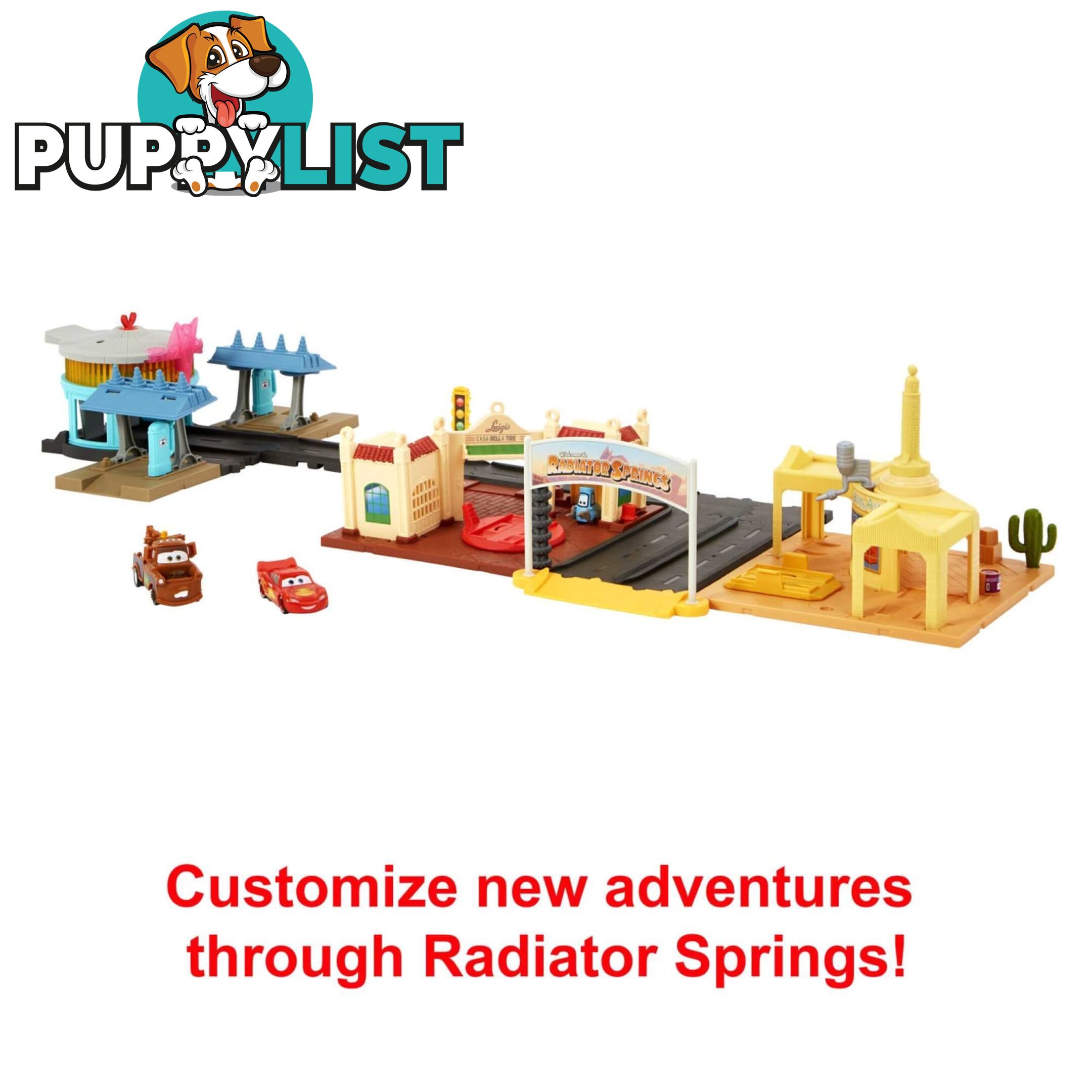 Disney And Pixar Cars Toys On The Road Radiator Springs Tour Playset - Mahgv68 - 194735058327