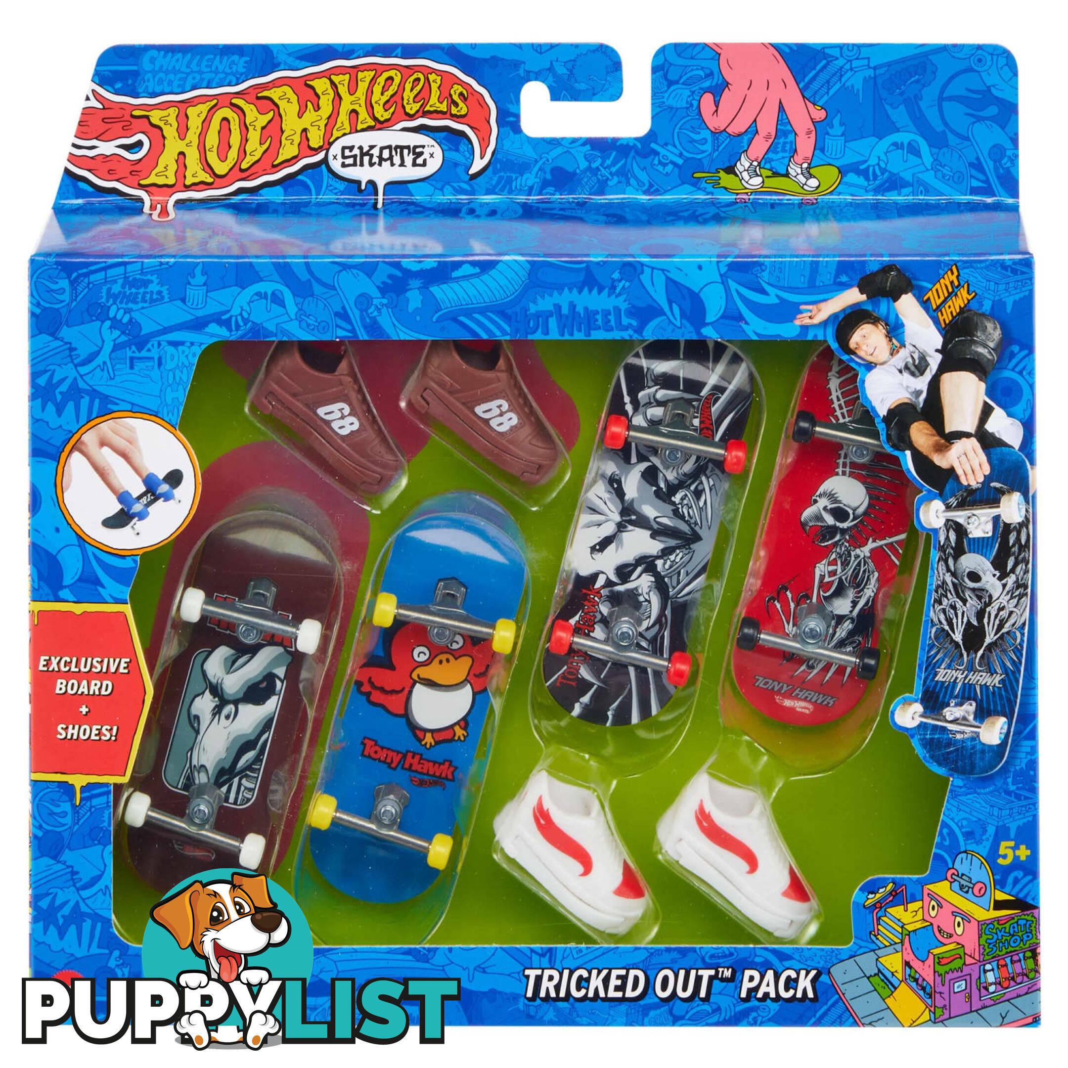 Hot Wheels® - Skate Fingerboards & Skate Shoes Multipack Toy For Kids (styles May Vary) - Mahgt84 - 194735057726