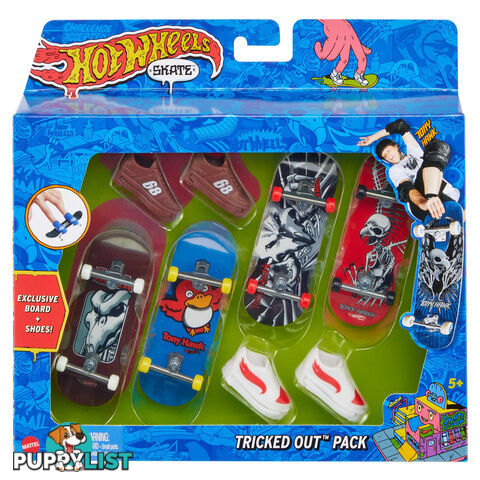 Hot Wheels® - Skate Fingerboards & Skate Shoes Multipack Toy For Kids (styles May Vary) - Mahgt84 - 194735057726