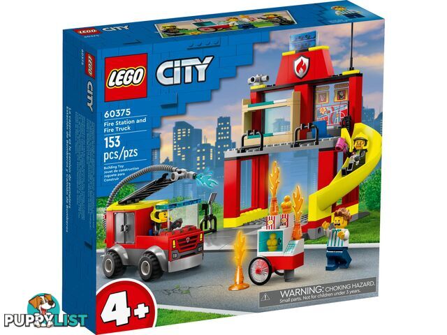 LEGO 60375 Fire Station and Fire Engine - City 4+ - 5702017416359