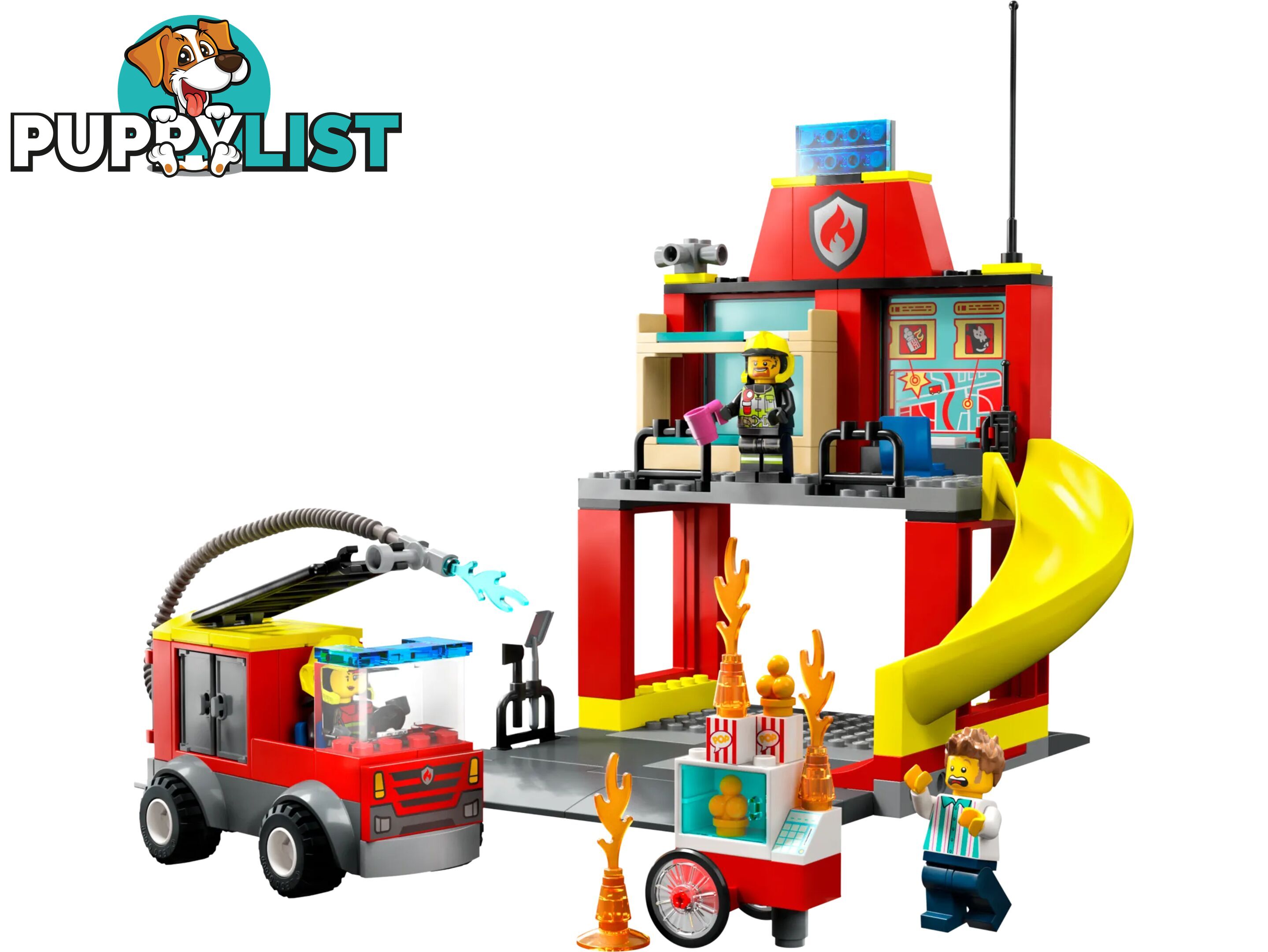 LEGO 60375 Fire Station and Fire Engine - City 4+ - 5702017416359