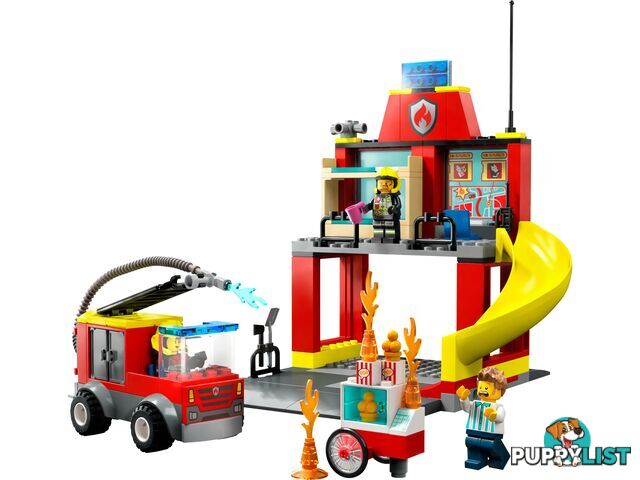 LEGO 60375 Fire Station and Fire Engine - City 4+ - 5702017416359