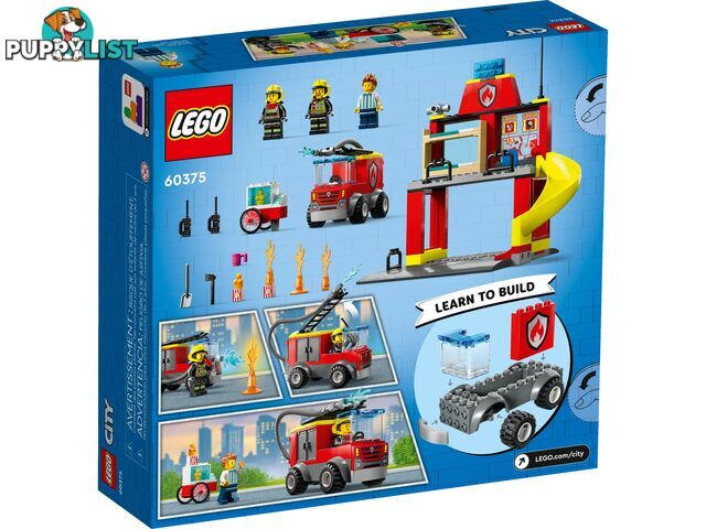 LEGO 60375 Fire Station and Fire Engine - City 4+ - 5702017416359