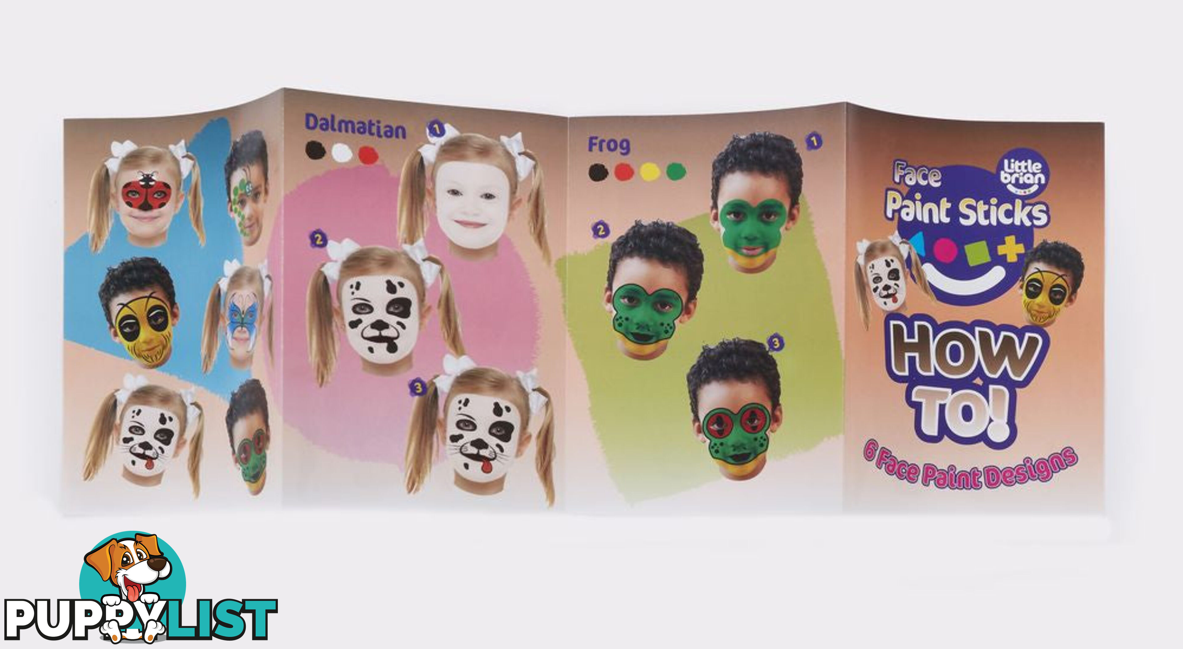 Little Brian Face Paint Sticks Classic 6 Pack - Mdltb500 - 5051170618668