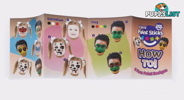 Little Brian Face Paint Sticks Classic 6 Pack - Mdltb500 - 5051170618668