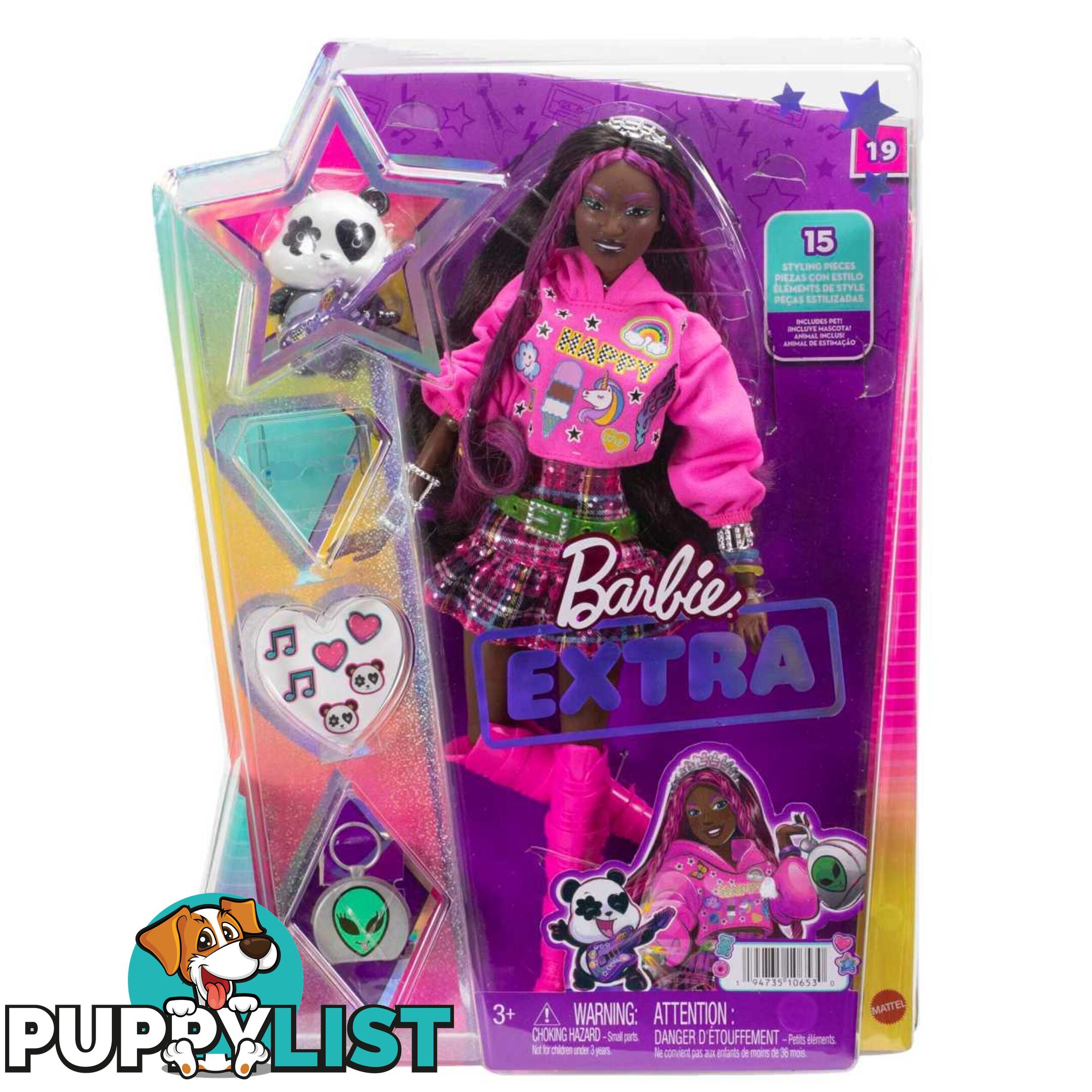 Barbie Doll With Pet Panda Barbie Extra Kids Toys And Gifts - Mahkp93 - 194735106530