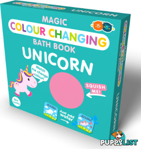 Buddy & Barney - Magic Colour Changing Bath Book - Unicorn - Mh Bb190 - 9781912544639