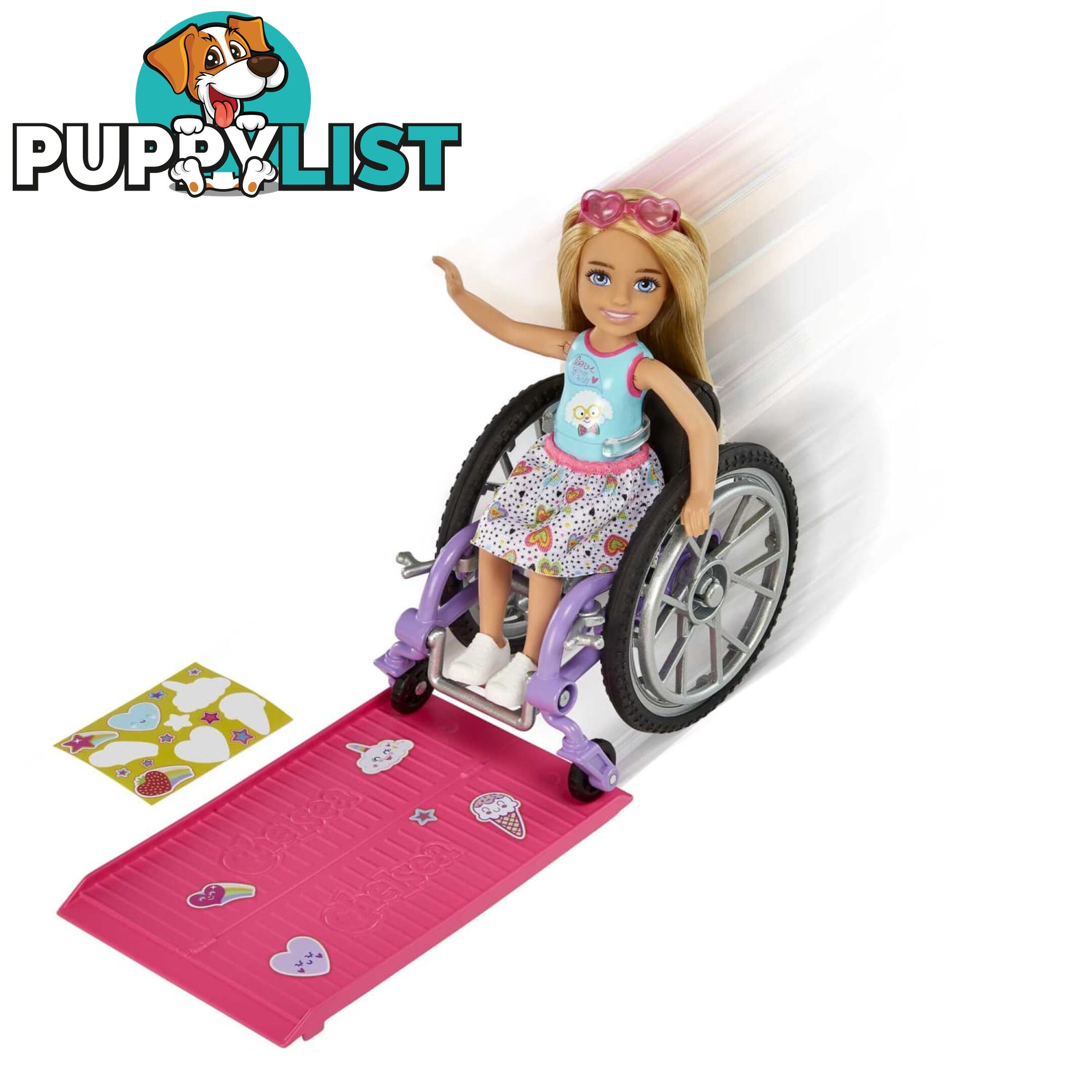 Barbie Chelsea Doll (blonde) & Wheelchair Toy For 3 Year Olds & Up - Mahgp29 - 194735054312