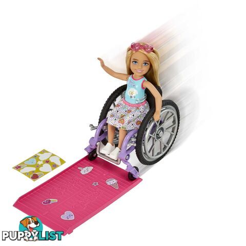 Barbie Chelsea Doll (blonde) & Wheelchair Toy For 3 Year Olds & Up - Mahgp29 - 194735054312