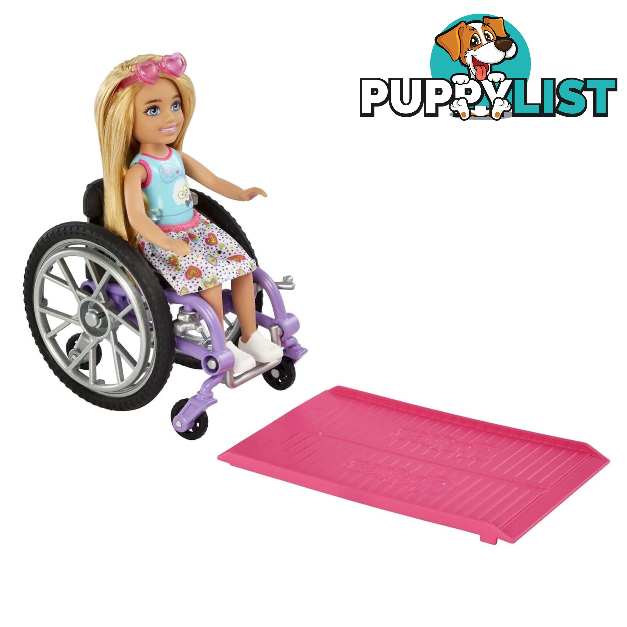 Barbie Chelsea Doll (blonde) & Wheelchair Toy For 3 Year Olds & Up - Mahgp29 - 194735054312