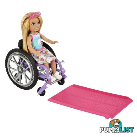 Barbie Chelsea Doll (blonde) & Wheelchair Toy For 3 Year Olds & Up - Mahgp29 - 194735054312