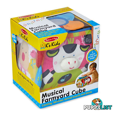 Melissa & Doug - Musical Farmyard Cube Learning Toy - Mdmnd9177 - 000772091770