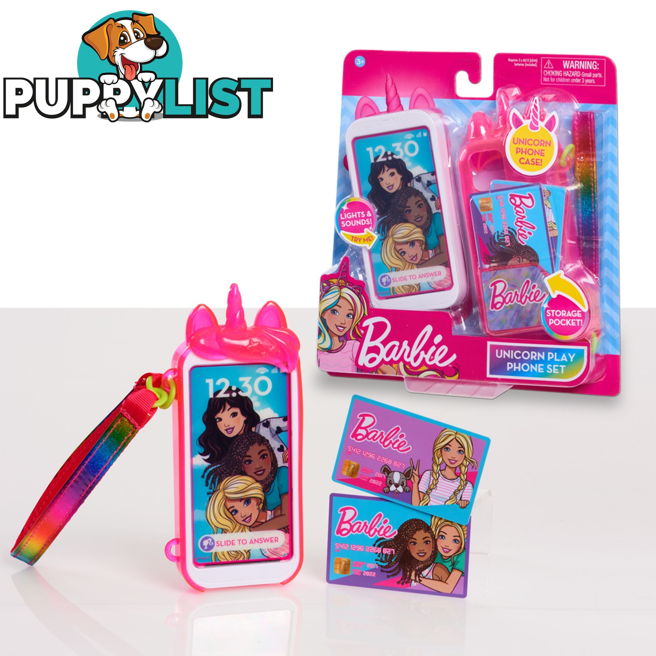 Barbie Unicorn Play Phone Set - Bj63616 - 886144636165