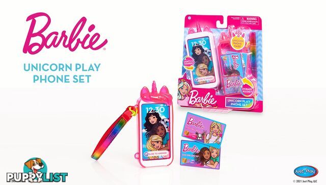 Barbie Unicorn Play Phone Set - Bj63616 - 886144636165