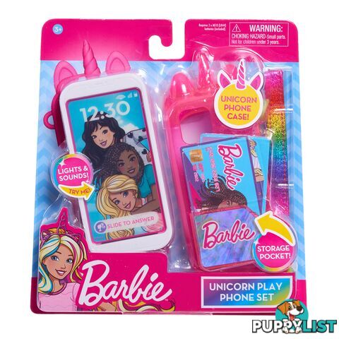 Barbie Unicorn Play Phone Set - Bj63616 - 886144636165