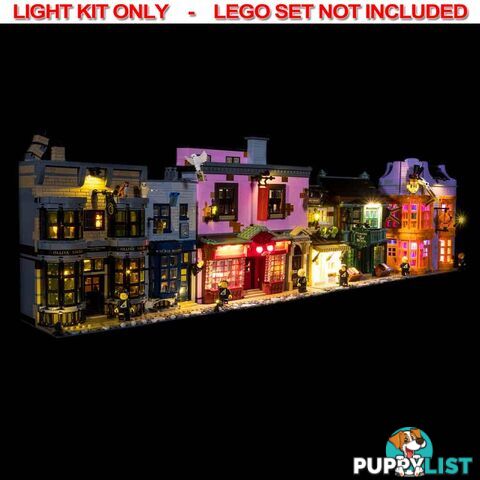 LIGHT KIT for LEGO Diagon Alley 75978 - Light My Bricks - 744109767012