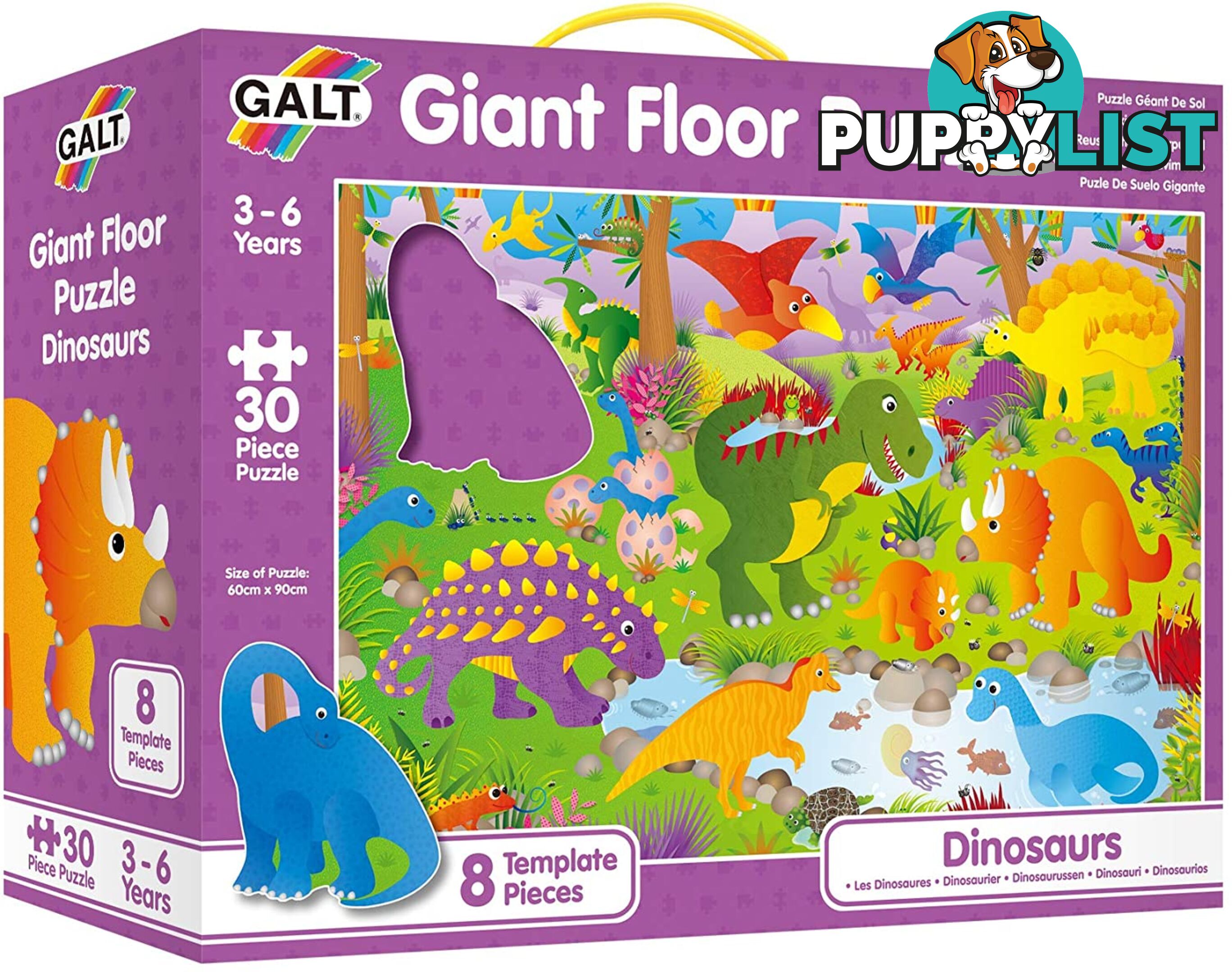 GALT - Dinosaurs Giant Floor Puzzle 36 GALT - Mdgn0866 - 5011979324177