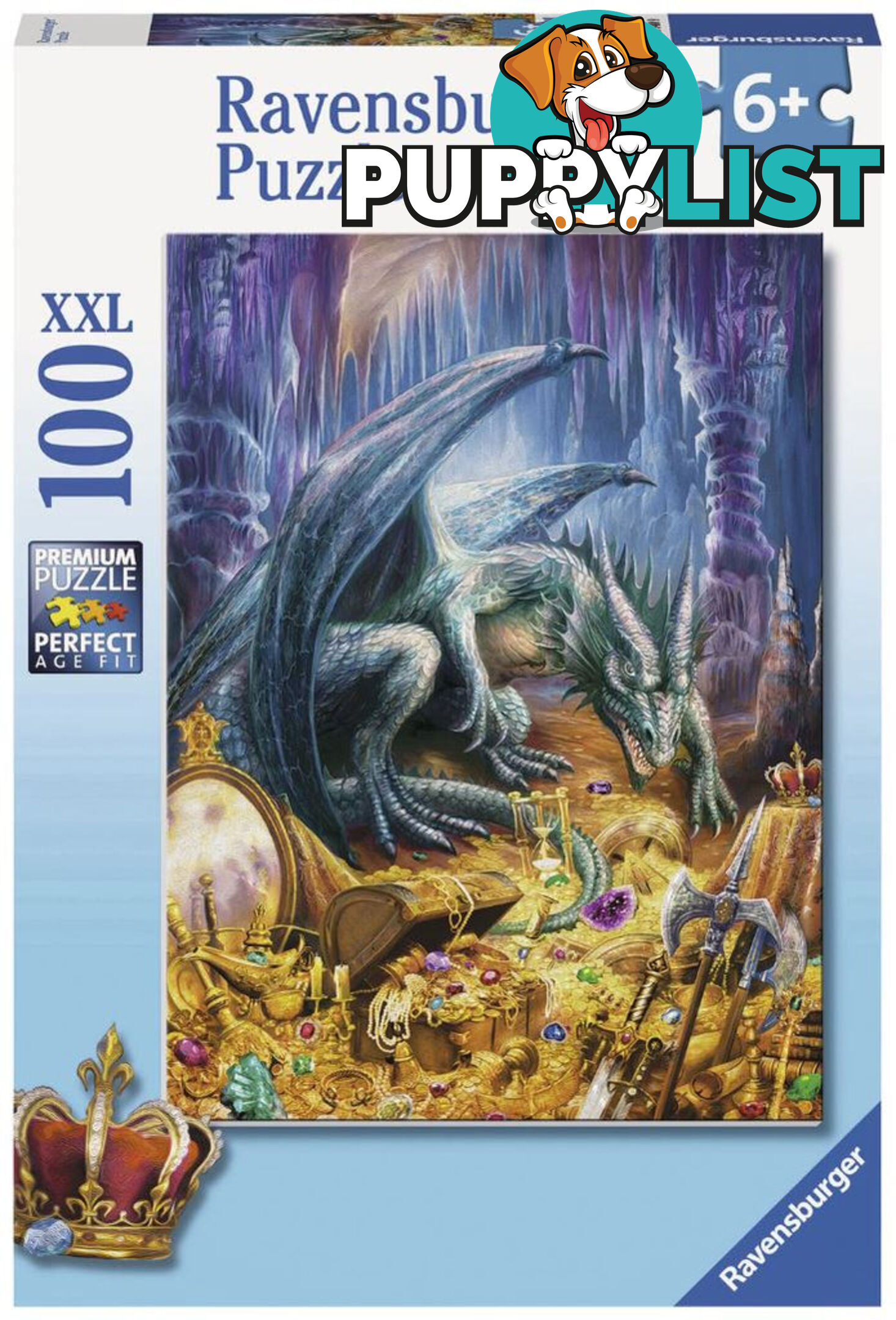 Ravensburger - Dragons Treasure Puzzle 100 Piece Xxl - Mdrb12940 - 4005556129409