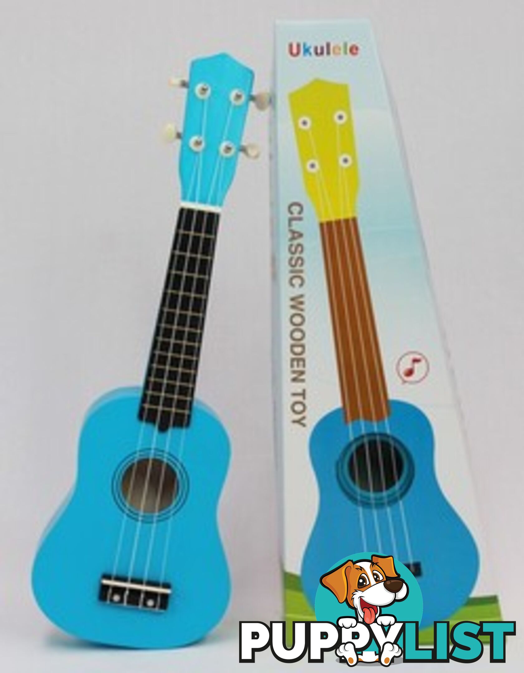 Ukelele Wooden 53cm 4 String Assorted Colors- Rd219g - 9314179072197