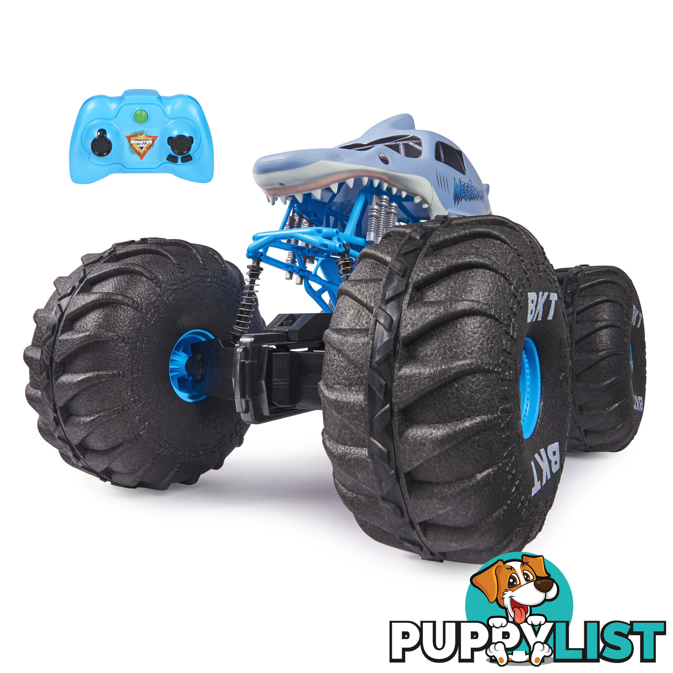 Monster Jam  - Official Mega Megalodon All-terrain Remote Control Monster Truck 1:6 Scale - Si6064929 - 778988344521