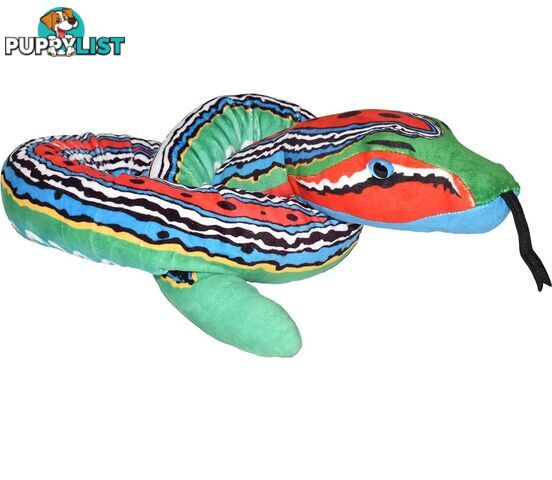 Wild Republic - Plush Snake Green Blue Red 37cm - Wr23526 - 092389235265