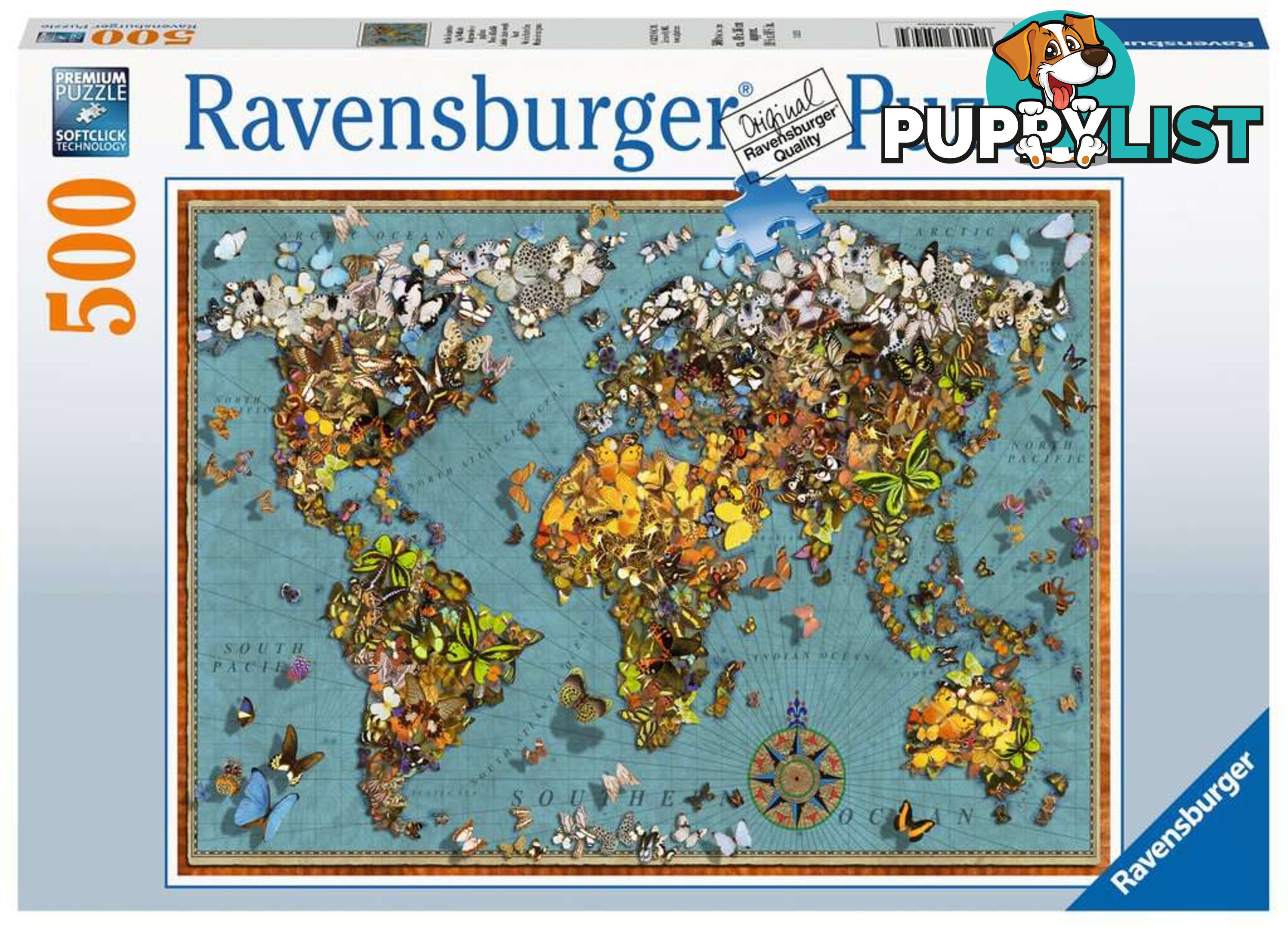 Ravensburger - World Of Butterflies Jigsaw Puzzle 500 Piece Rb15043 - 4005556150434