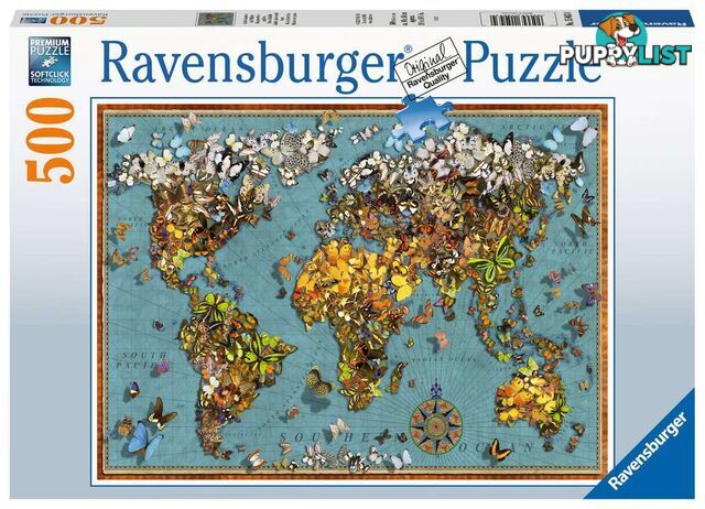 Ravensburger - World Of Butterflies Jigsaw Puzzle 500 Piece Rb15043 - 4005556150434