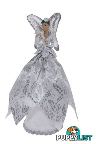 Cotton Candy - Xmas 25cm Tree Topper Angel White Xeg104 - 9353468017105