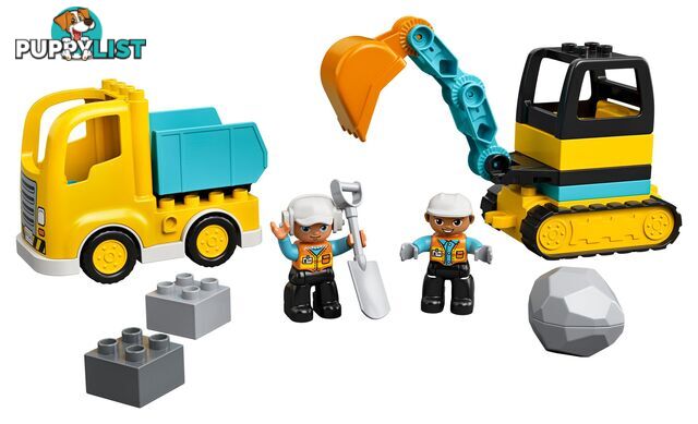 LEGO 10931 Truck & Tracked Excavator   - DUPLO - 5702016618204