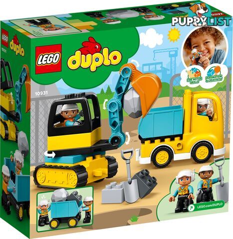 LEGO 10931 Truck & Tracked Excavator   - DUPLO - 5702016618204