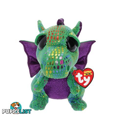 Ty Beanie Boos - Cinder - Green Dragon  - 41cm Large - 37099 - 008421370993