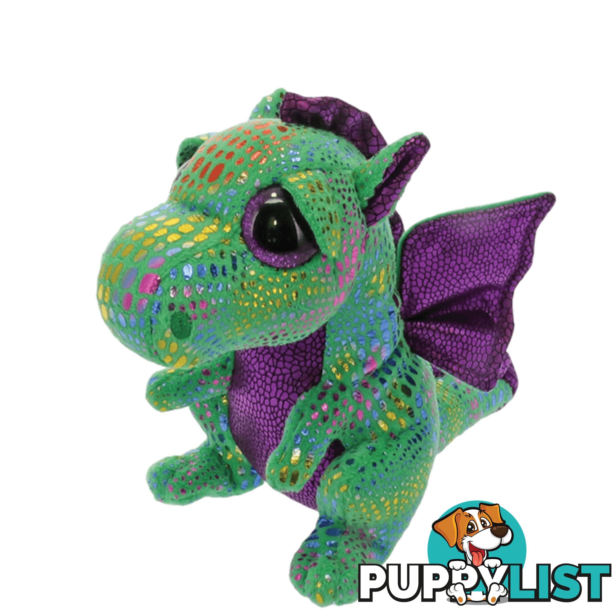 Ty Beanie Boos - Cinder - Green Dragon  - 41cm Large - 37099 - 008421370993