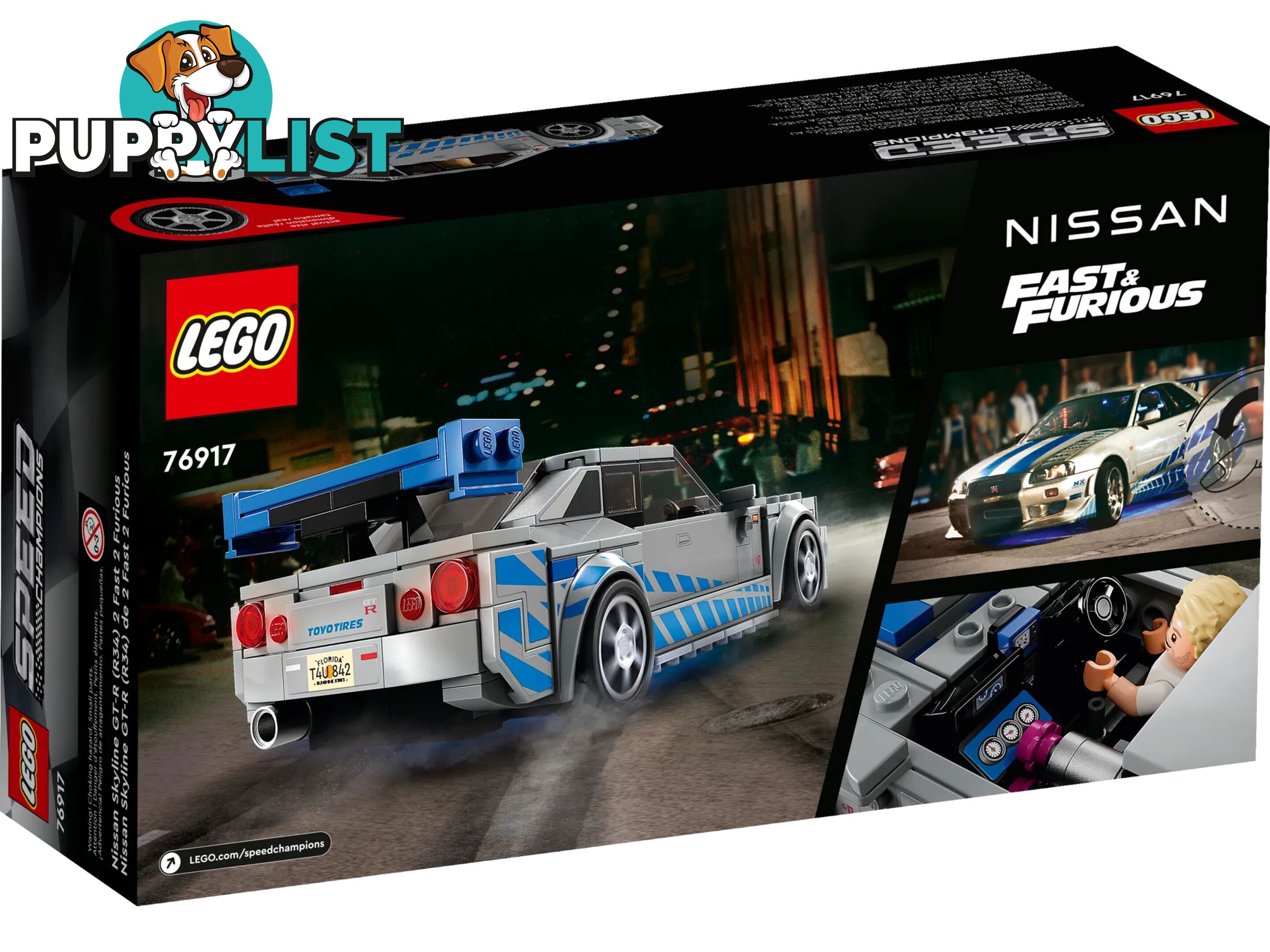 LEGO 76917 2 Fast 2 Furious Nissan Skyline GT-R (R34) - Speed Champions - 5702017424217