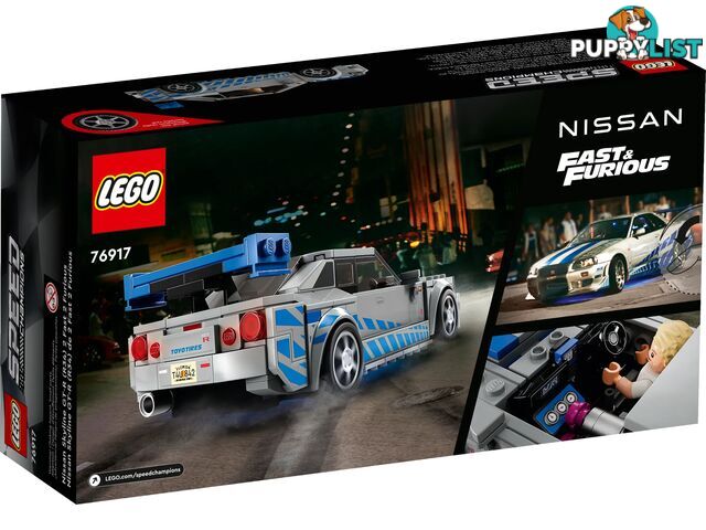 LEGO 76917 2 Fast 2 Furious Nissan Skyline GT-R (R34) - Speed Champions - 5702017424217