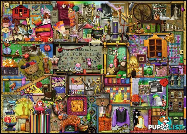 Ravensburger - The Curious Craft Cupboard No2 Jigsaw Puzzle 1000 Pieces - Mdrb19412 - 4005556194124