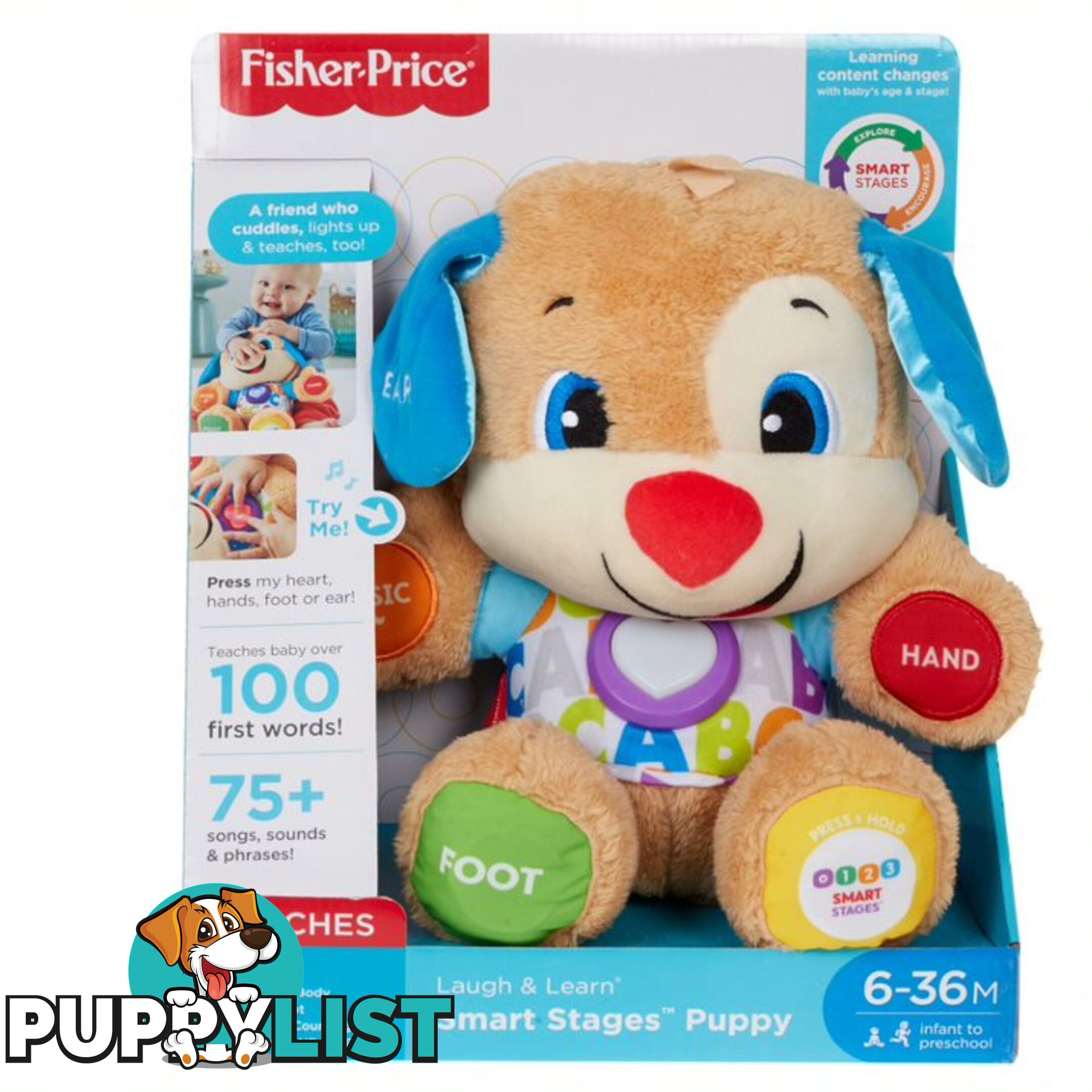 Fisher-Price Laugh And Learn Smart Stages Puppy Mafdf21 - 887961466331