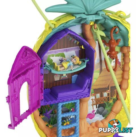 Polly Pocket - Polly Pocket Tropicool Pineapple Purse Compact Playset Mattel - Magjk64 - 887961828641