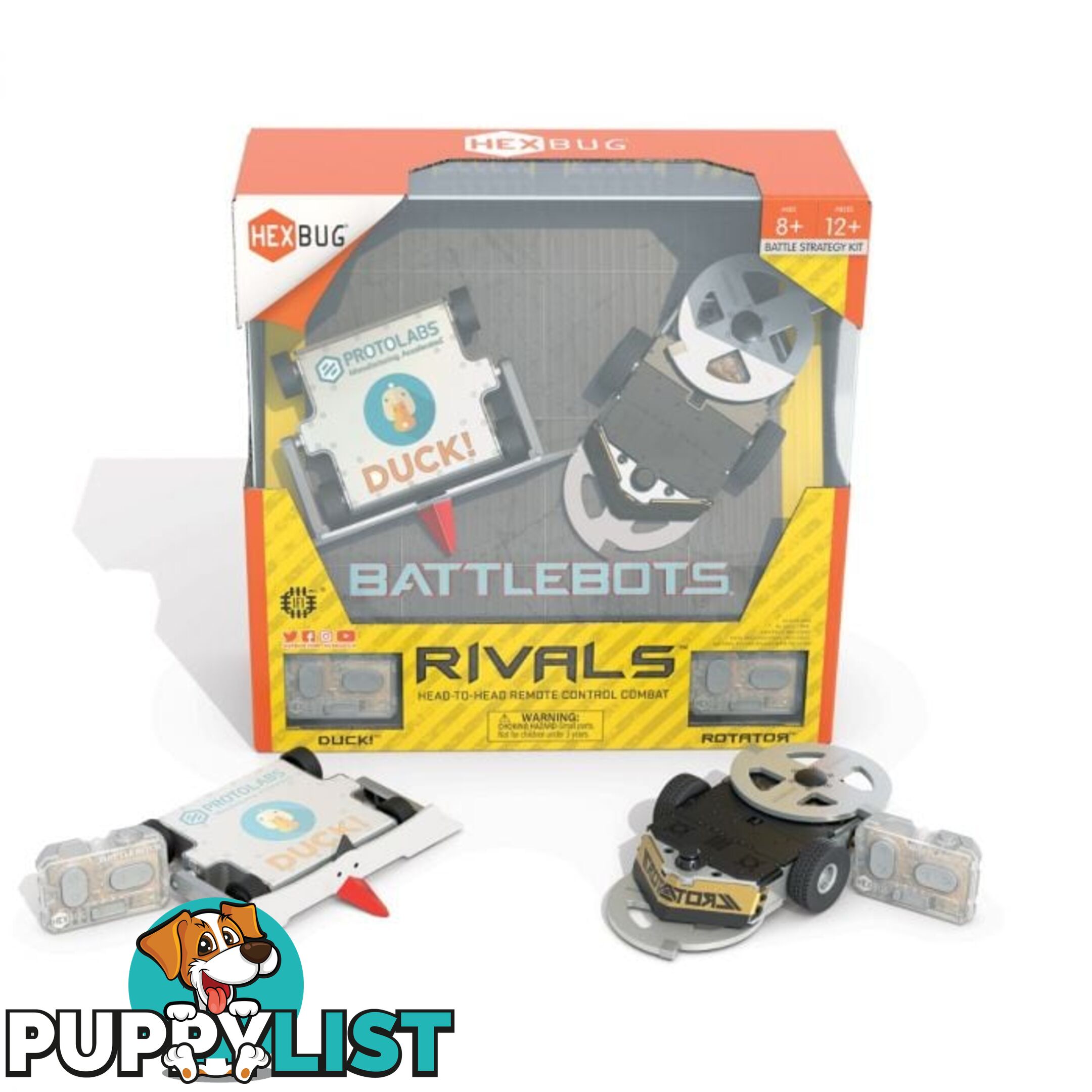 Hexbug Battlebots Rivals Duck & Rotator - Gd4136984 - 807648070187