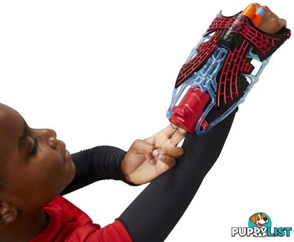 Marvel - Spider-man: Across The Spider-verse Miles Morales Tri-shot Blaster Nerf-powered Toy 3 Darts Kids Ages 5 And Up - Hasbro Hbf3734as00 - 195166173023