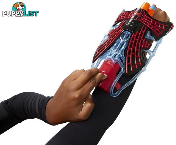 Marvel - Spider-man: Across The Spider-verse Miles Morales Tri-shot Blaster Nerf-powered Toy 3 Darts Kids Ages 5 And Up - Hasbro Hbf3734as00 - 195166173023