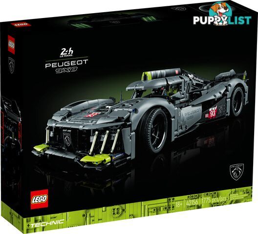 LEGO 42156 PEUGEOT 9X8 24H Le Mans Hybrid Hypercar - Technic - 5702017424767