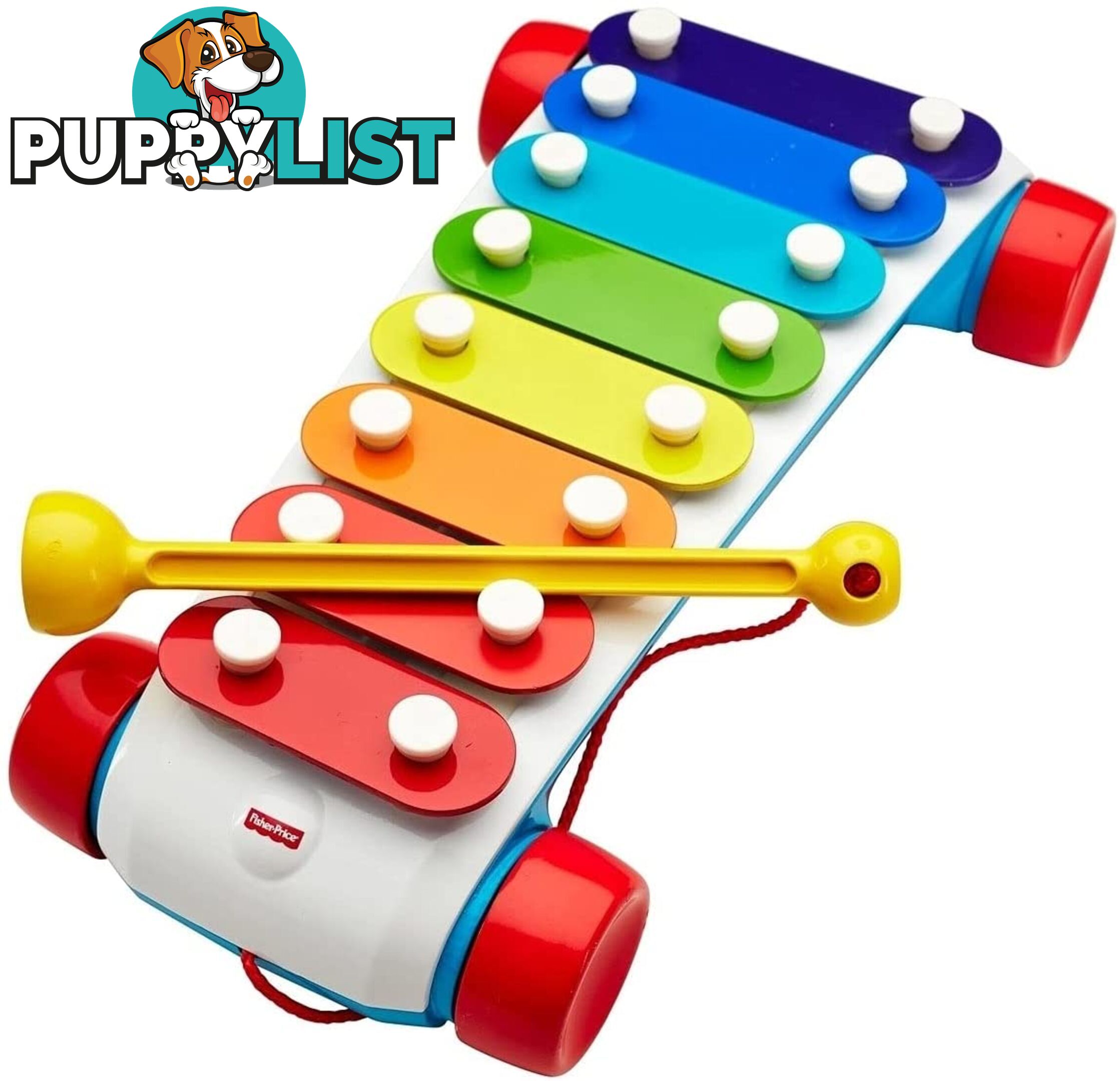 Fisher-Price - Xylophone Classic Musical Instrument Pull Toy Macmy09 - 887961168075